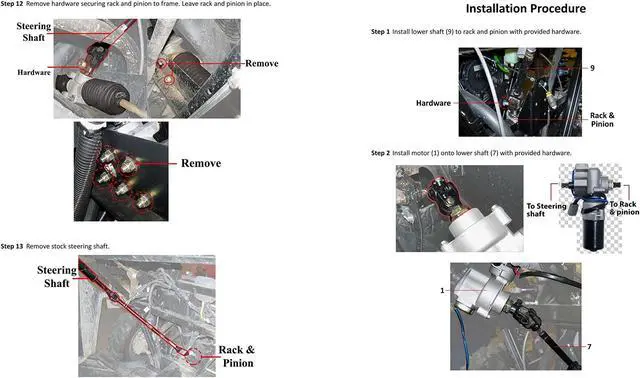 Alt view image 6 of 7 - Rugged Front Electric Power Steering Kit for (2014) Honda Polaris Ranger 570, A Bolt on System, Steers Easily & Gets Rid of Wheel Jerk/Bump Steer When Navigating Rough Terrains, Make Your Ride Better