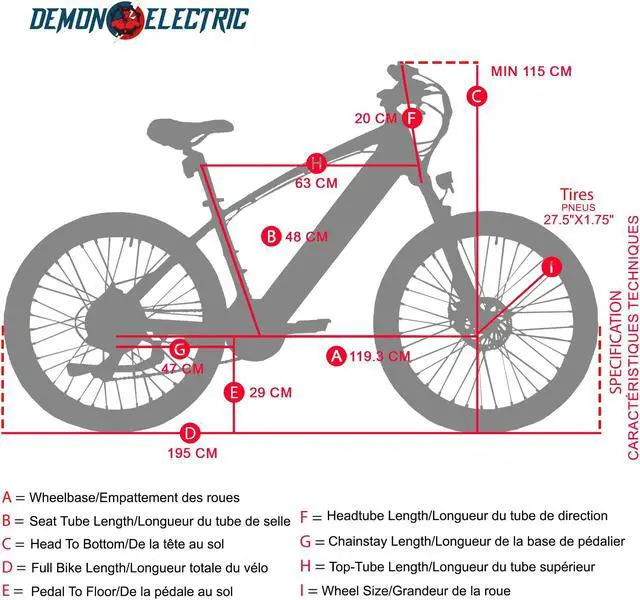 Alt view image 5 of 6 - Demon Electric Phantom 350W 27.5-in Touring Commuter Electric Bike, 60-70km Battery Range (14.5Ah), TEKTRO Hydraulic Brakes, SHIMANO 9 Speed Gear, Cargo Rack - Matte Black