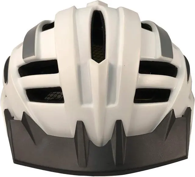 Alt view image 2 of 5 - Safe-Tec Asgard Bicycle Smart Helmet with MIPS & Turn Signals and Bone Conduction Speakers (White Silver, Medium)