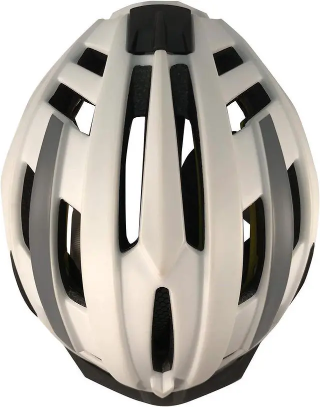 Alt view image 4 of 5 - Safe-Tec Asgard Bicycle Smart Helmet with MIPS & Turn Signals and Bone Conduction Speakers (White Silver, Medium)