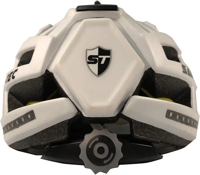 Alt view image 3 of 5 - Safe-Tec Asgard Bicycle Smart Helmet with MIPS & Turn Signals and Bone Conduction Speakers (White Silver, Medium)