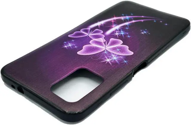 Alt view image 3 of 7 - For Nokia C300 N155DL TPU Flexible Skin Cover Cell Phone Case - Purple Butterfly