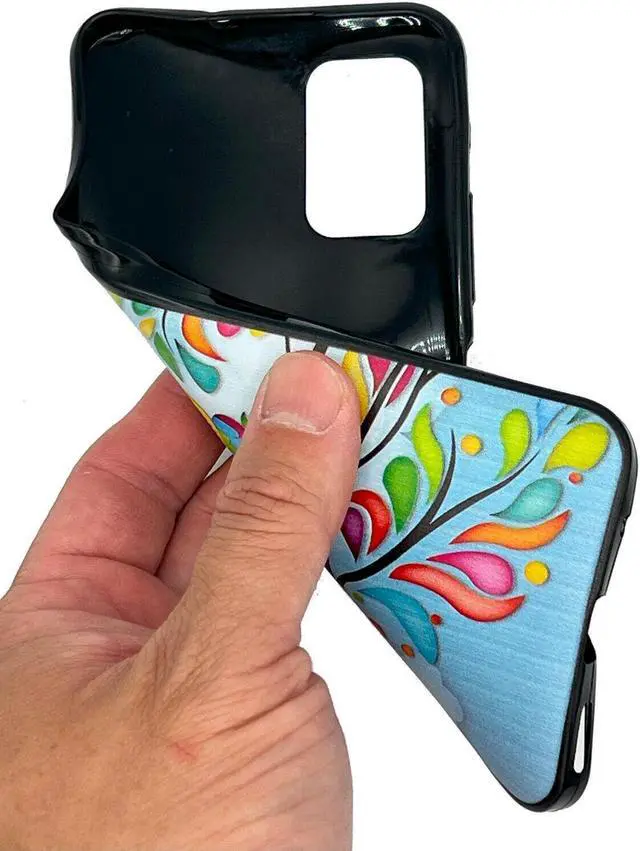 Alt view image 2 of 7 - For Nokia C300 N155DL TPU Flexible Skin Cover Cell Phone Case + Tempered Glass - Owl