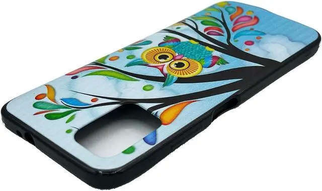 Alt view image 3 of 7 - For Nokia C300 N155DL TPU Flexible Skin Cover Cell Phone Case + Tempered Glass - Owl