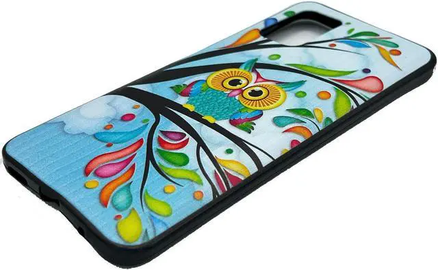 Alt view image 4 of 7 - For Nokia C300 N155DL TPU Flexible Skin Cover Cell Phone Case + Tempered Glass - Owl