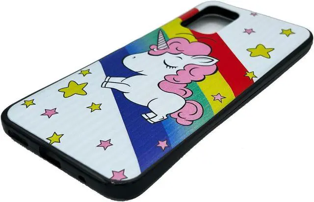 Alt view image 3 of 7 - For Nokia C300 N155DL TPU Flexible Skin Cover Cell Phone Case + Tempered Glass - Unicorn