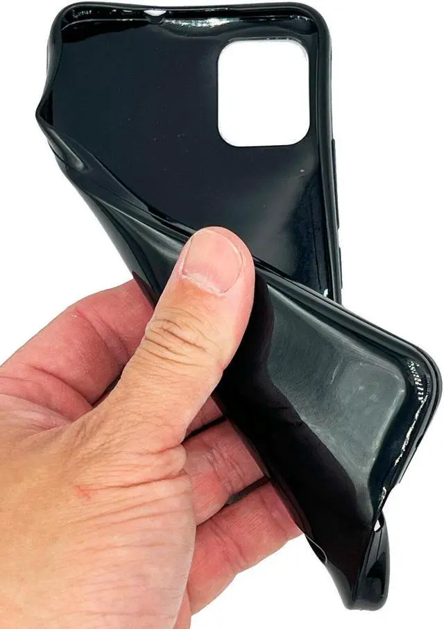 Alt view image 2 of 7 - For Nokia C110 N156DLTPU Flexible Skin Cover Cell Phone Case - Black