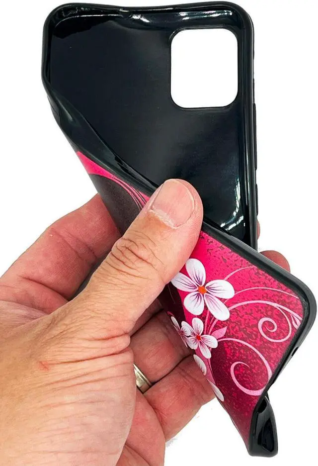 Alt view image 2 of 7 - For Nokia C110 N156DLTPU Flexible Skin Cover Cell Phone Case - Pink Heart