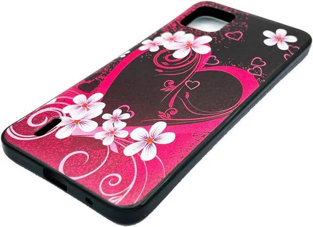 Alt view image 3 of 7 - For Nokia C110 N156DLTPU Flexible Skin Cover Cell Phone Case - Pink Heart