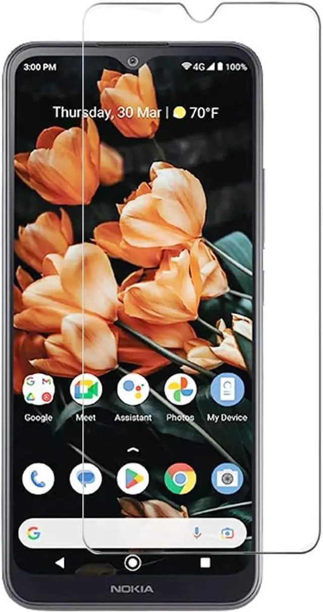 Alt view image 5 of 7 - For Nokia C110 N156DLTPU Flexible Skin Cover Cell Phone Case + Tempered Glass - Unicorn