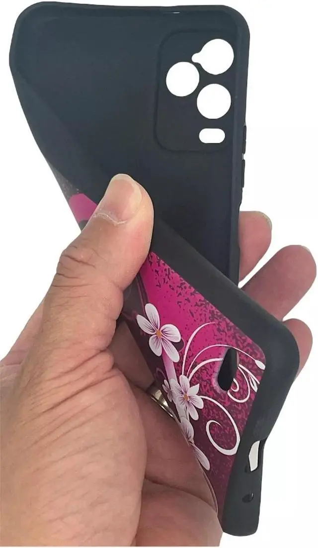 Alt view image 4 of 5 - For BLU View 5 PRO B170D TPU 1-Piece Flexible Skin Cover Cell Phone Case - Pink Heart