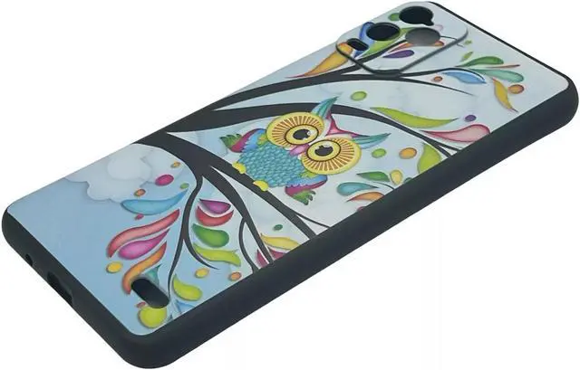Alt view image 2 of 5 - For BLU View 5 PRO B170D TPU 1-Piece Flexible Skin Cover Cell Phone Case - Owl