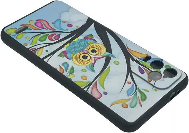 Alt view image 3 of 5 - For BLU View 5 PRO B170D TPU 1-Piece Flexible Skin Cover Cell Phone Case - Owl