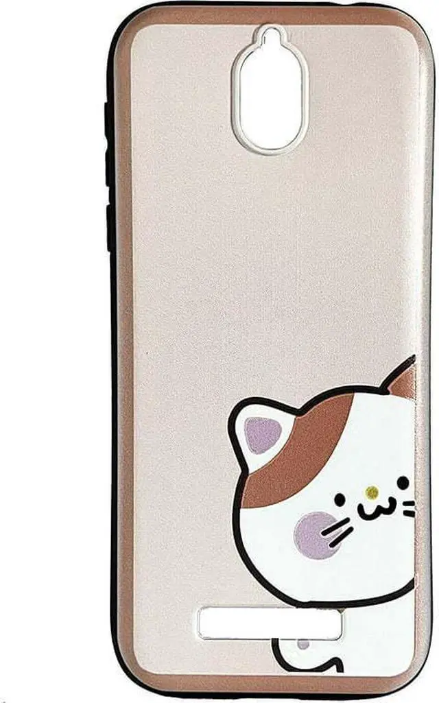 Alt view image 2 of 5 - For Blu View 2 B131DL B130DL Slim Flexi TPU Skin Case Phone Cover - TPU Cat