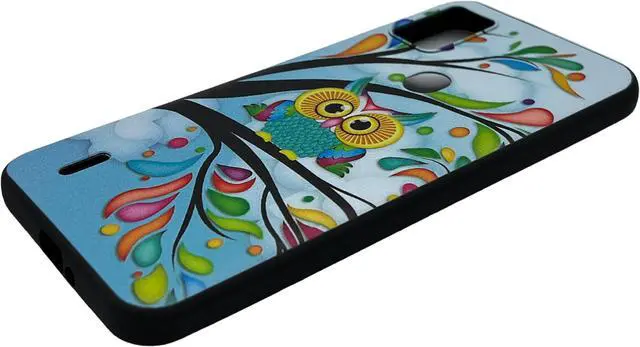 Alt view image 3 of 6 - For AT&T Motivate 4 2023 TPU Flexible Skin Cover Cell Phone Case - Owl
