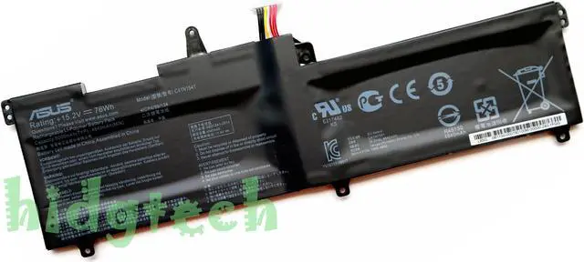 Main image of New C41N1541 Battery for AsusROG Strix GL702V GL702VS GL702VT GL702VM GL702ZC GL702VMK GL703G Series 4ICP4/59/134