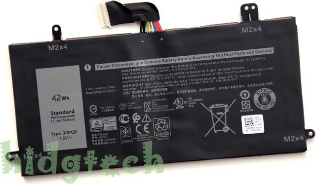 Main image of NEW J0PGR 42Wh Battery For Latitude 5285 5290 2-in-1 Series 1WND8 FTH6F 2ICP5/40/78-2