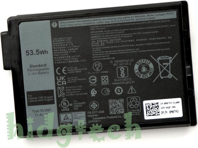 New Genuine XVJNP 53.5Wh Laptop Battery for Latitude 7330 5430