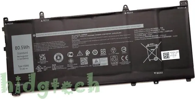 Main image of New VG661 Laptop Battery for Alienware X14 R1 R2 Series 0V4N84 0GD3C9 31CP5/46/95-2
