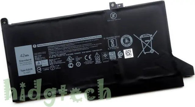 Main image of New DJ1J0 Battery for Latitude 12 7280 7290 13 7380 7390 14 7480 7490 Laptop