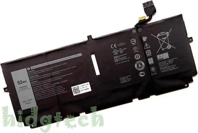 Main image of New 722KK 52Wh Laptop Battery for XPS 13 9300 9310 9380 Series FP86V WN0N0 2XXFW