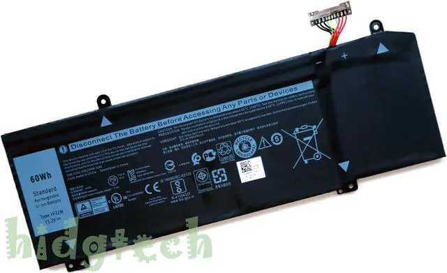 Main image of New 1F22N Battery For Alienw M15 2018 M17 G5 5590 G7 7590 7790 Series 8622M HYWXJ 41CP7/54/65