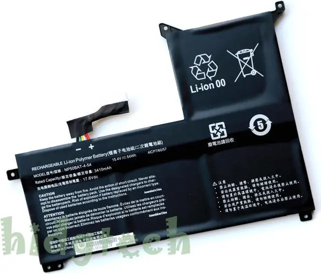 Main image of NP50BAT-4-54 New Battery for Clevo NP70 X17 AT22 G7 KE XMG Focus 16 X15 AT