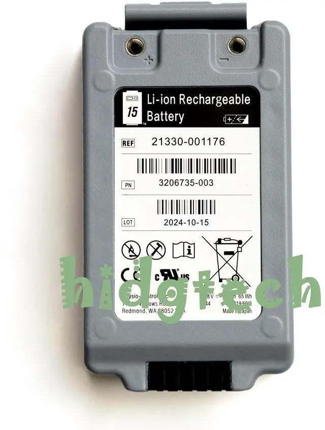 Main image of New REF 21330-001176 for Physio-Control LifePak15 Monitor Defibrillator Battery 3ICR19/66-3