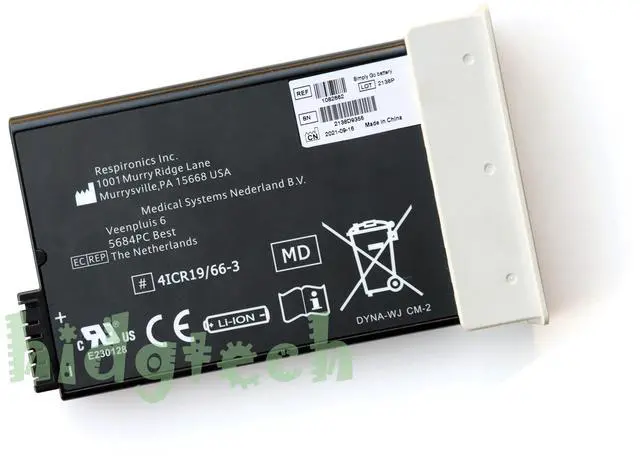 Alt view image 2 of 3 - New REF 1082662 for PhilipsRespironics Simply Go Oxygen Machine Battery 4ICR19/65-3