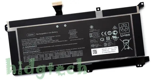 Main image of New ZG04XL Battery for HP ZBook Studio X360 G5 EliteBook 1050 G1 Series HSTNN-IB8I L07045-855 L07046-855 L07352-1C1