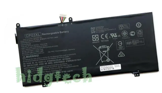 Main image of CP03XL New  Battery for HPSpectre x360 13-ae000 Series  
 TPN-Q199 HSTNN-LB8E 929066-421 929072-855