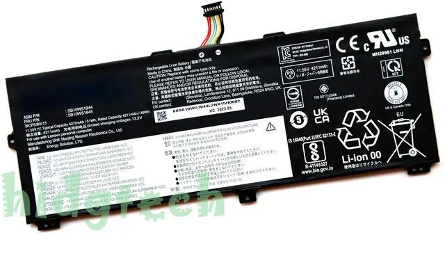 Main image of NEW L18M3P72 L18L3P72 L18S3P72 02DL021 02DL022 Battery for Lenovo ThinkPad X390 X13 Yoga 07CD Gen 1 Series