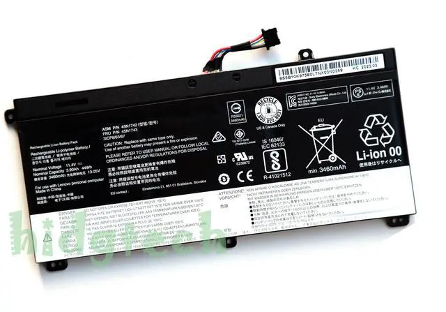 Main image of New 45N1740 45N1741 45N1742 45N1743 00NY639 Battery for Lenovo ThinkPad T550 T550s T560 W550 W550s Series