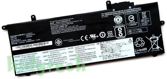 Main image of New L17C6P71 L17M6P71 01AV470 01AV471 Laptop Battery for Lenovo ThinkPad X280 Series 31CP6/38/64-2