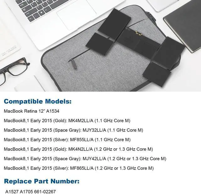 Alt view image 2 of 2 - New A1527 Laptop Battery for MacBook 12" Retina A1534 2015 2016 Mid 2017