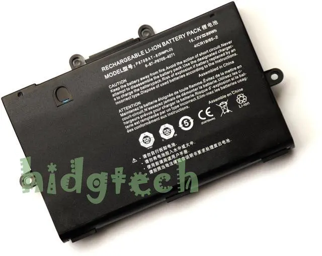Main image of New P870BAT-8 89Wh Laptop Battery for Clevo NP9870 P8700S P870DM-G P870TM1-G Series