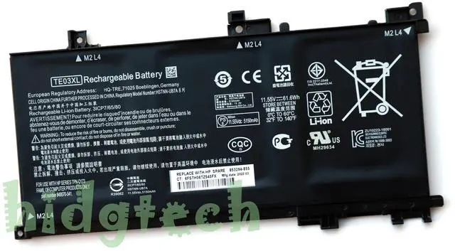 Main image of TE03XL New Battery for OMEN 15-AX 15-AX000 15-AX033DX 15-AX017TX 15-AX008NG 15-AX020TX 15-AX002NG 15-AX214TX / Pavilion 15 UHD 15-BC000 HSTNN-UB7A 849910-850