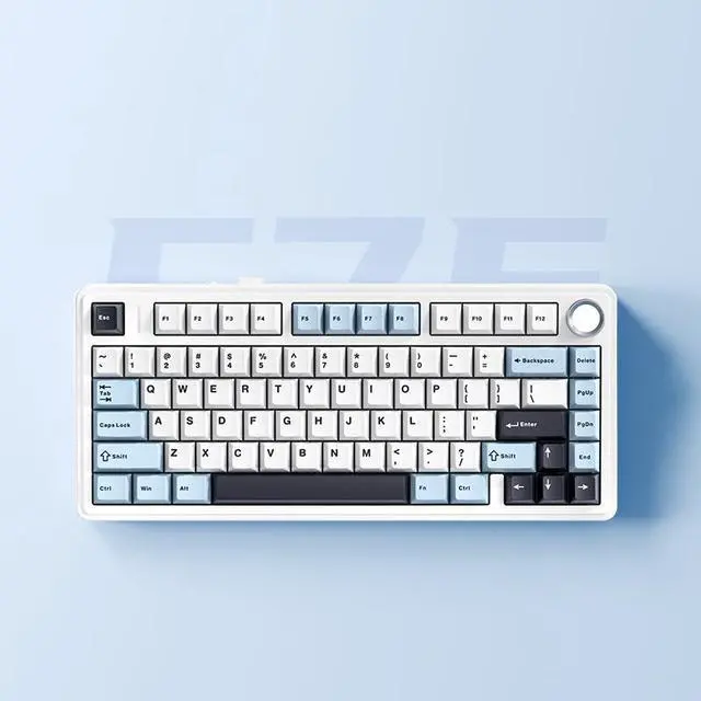 Alt view image 5 of 7 - wired Mechanical Gaming Keyboard with LIGHTSYNC ABS Lighting, Linear Switches (GX Red), and Keyboard Palm Rest, PC and Mac Compatible - White Mist