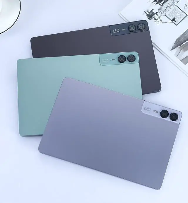 Alt view image 7 of 7 - DQDRM Tablet PC 16GB RAM 512GB ROM OCTA Core 4G LTE Support Phone Calls SIM HD Screen 2000x1200 Resolution Tablet with case Sky Blue