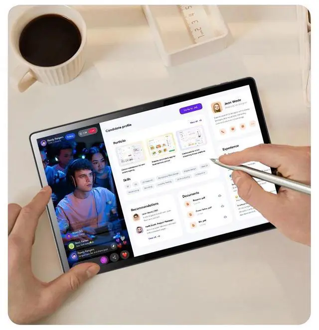 Alt view image 3 of 7 - 14 inch big screen HD tablet pc 16G RAM 1TB ROM Gaming tablet android 13 wifi LTE