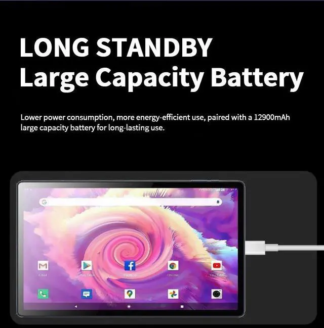 Alt view image 5 of 7 - 14 inch big screen HD tablet pc 16G RAM 1TB ROM Gaming tablet android 13 wifi LTE