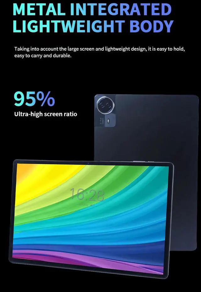 Alt view image 7 of 7 - 14 inch big screen HD tablet pc 16G RAM 1TB ROM Gaming tablet android 13 wifi LTE