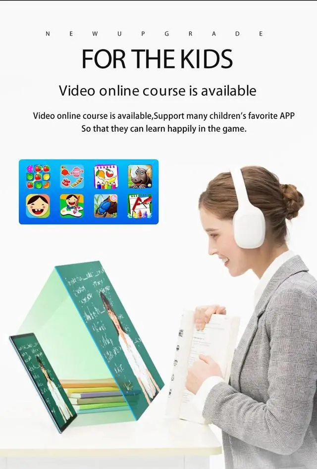 Alt view image 3 of 7 - DQDRM 2025 New Arrival 10 Inch Tablet Android 13.0 Google Play Dual 5G Network GPS Bluetooth WiFi Tablets 16G 1TB