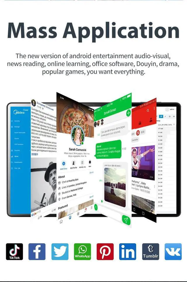 Alt view image 4 of 7 - DQDRM 2025 New Arrival 14 Inch Tablet Android 13.0 Google Play Dual 5G Network GPS Bluetooth WiFi Tablets 20GB RAM 1TB ROM
