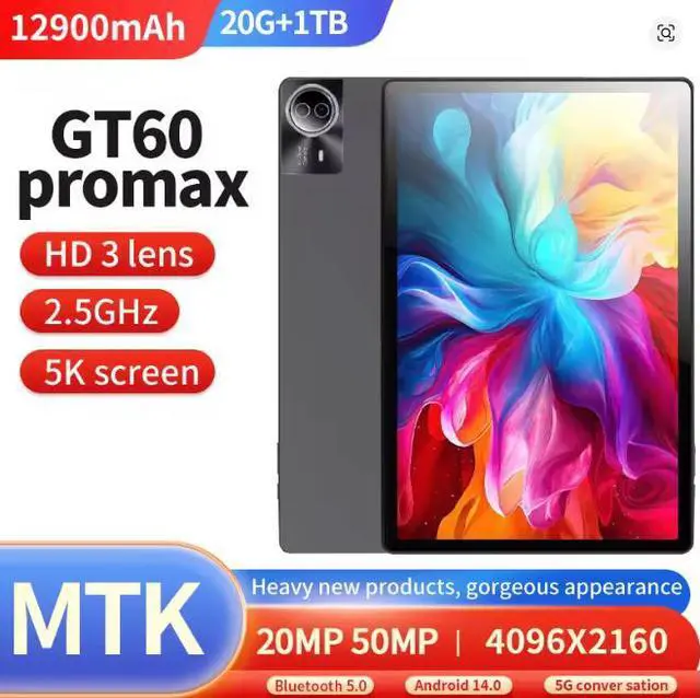 Main image of DQDRM 2025 New Arrival 14 Inch 10 Core Tablet Android 13 Google Play Dual 4G/5G Network GPS Bluetooth WiFi Tablets 20GB RAM 1TB ROM