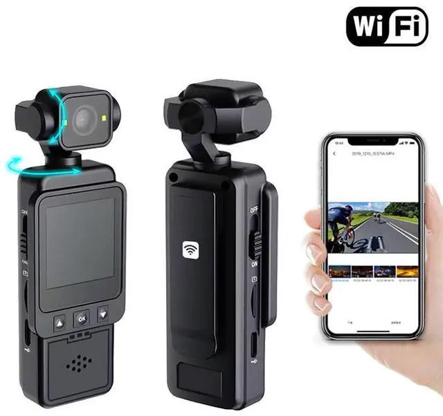 Alt view image 6 of 7 - DQDRM 1080P Outdoor Sports Camera Meeting Recorder Portable Pocket Cycling Sports Anti-Shake Camcorder