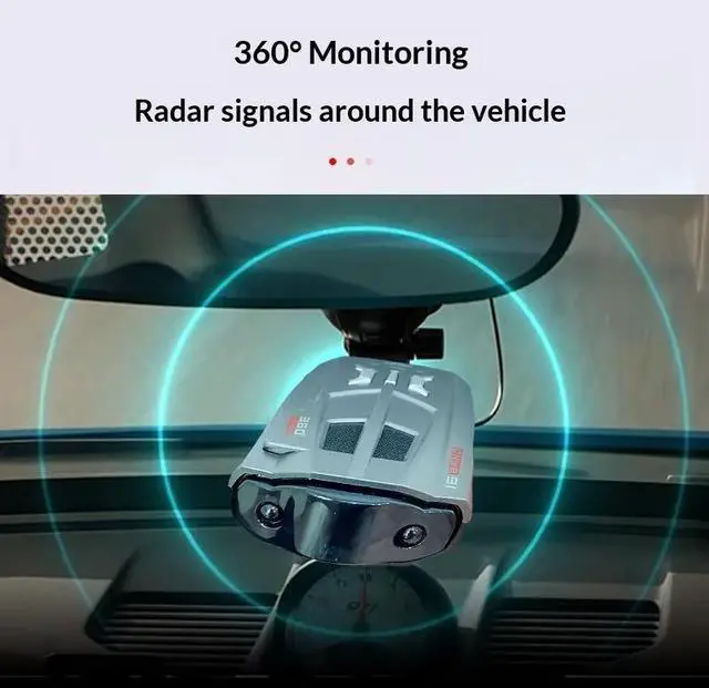 Alt view image 2 of 7 - DQDRM Electronic dog in-vehicle radar speed detection and warning device, speed detection camera, in-vehicle mobile speed detection radar, in-vehicle laser radar speed detector