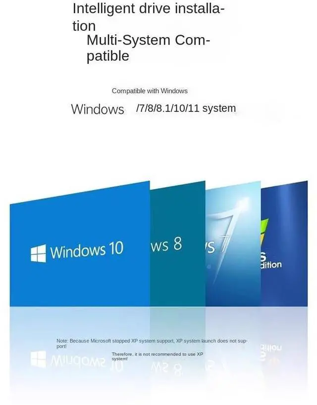 Alt view image 6 of 7 - DQDRM Dual-band 1300M driver-free USB WiFi network card, 2.4G and 5.8G high-speed dual-band gigabit wireless network card