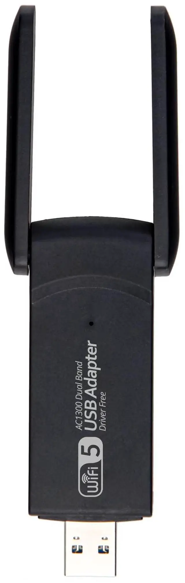 Main image of DQDRM Dual-band 1300M driver-free USB WiFi network card, 2.4G and 5.8G high-speed dual-band gigabit wireless network card