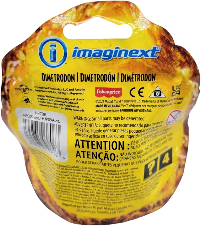 Alt view image 7 of 7 - Fisher-Price Jurassic World Dominion Imaginext Baby Dimetrodon Dinosaur Toy